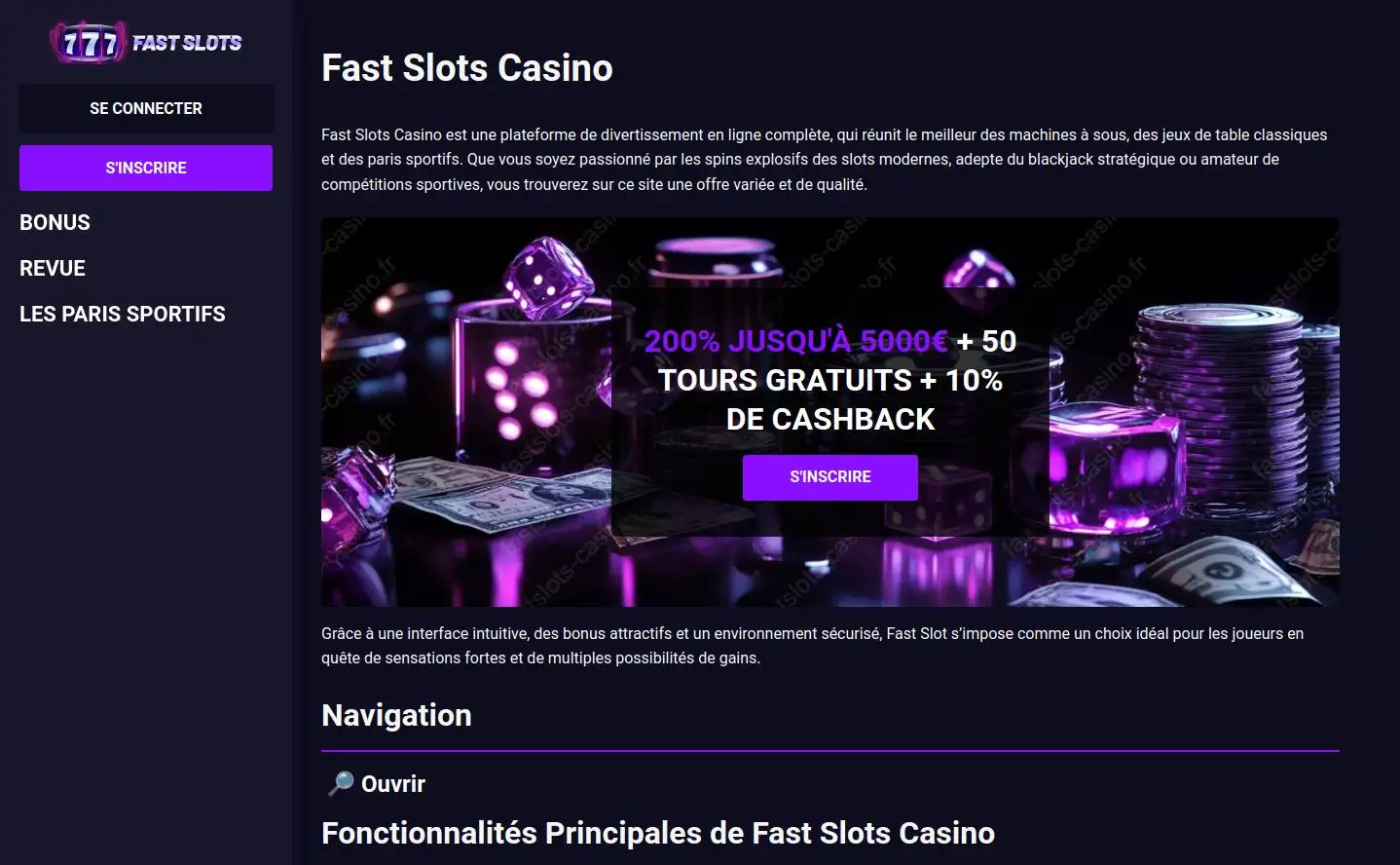 Foire aux questions | Réponses aux questions fréquemment posées par les joueurs de Fast Slots Casino
