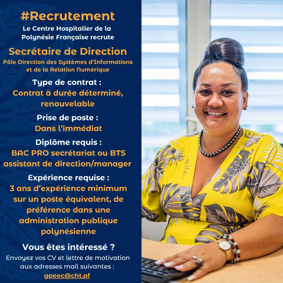 Recrutement – Secrétaire de direction (H/F)