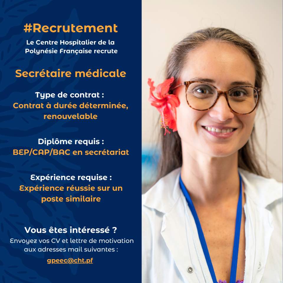 Recrutement – Secrétaire médicale (H/F)