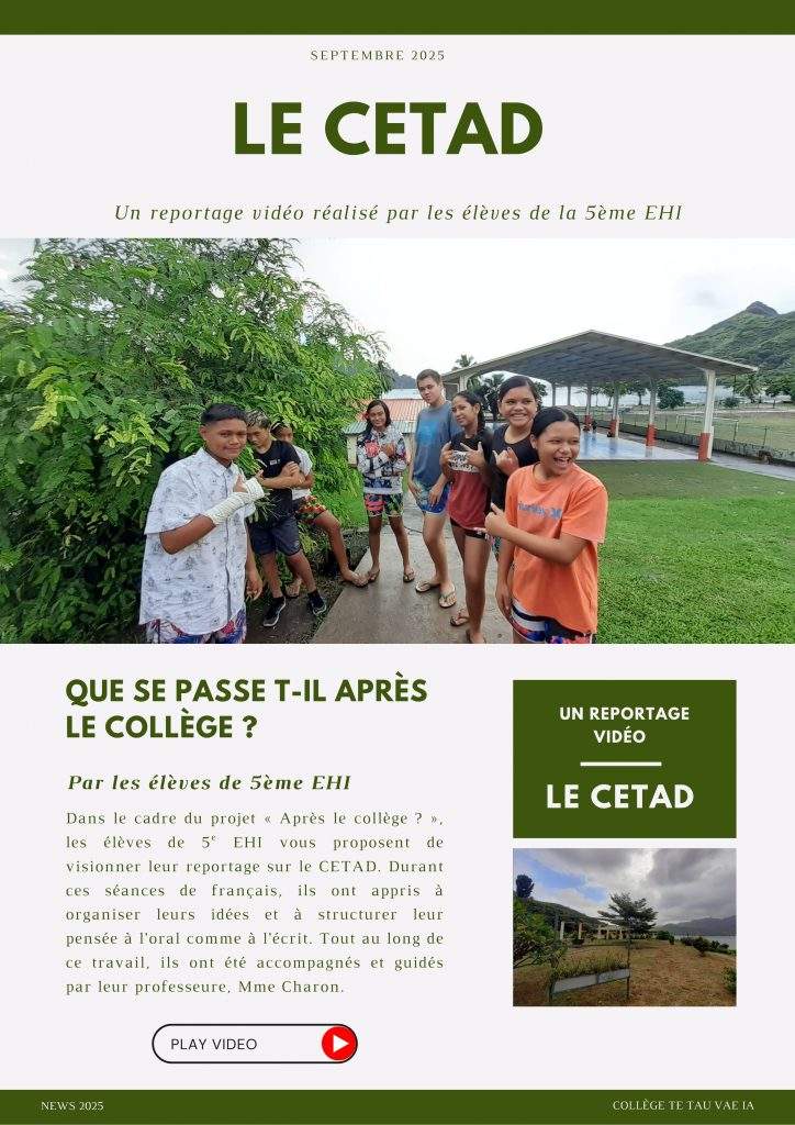 Le Cetad à Taiohae