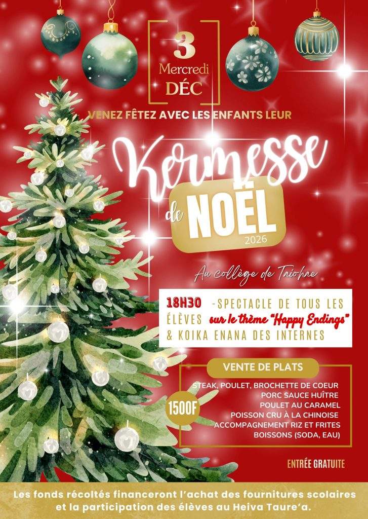 C’est bientôt la « Kermesse de Noel » !
