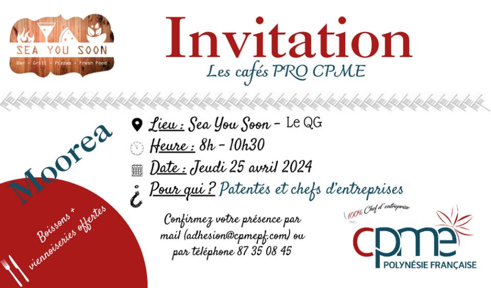 La CPME part à la rencontre des chefs d’entreprise sur Moorea