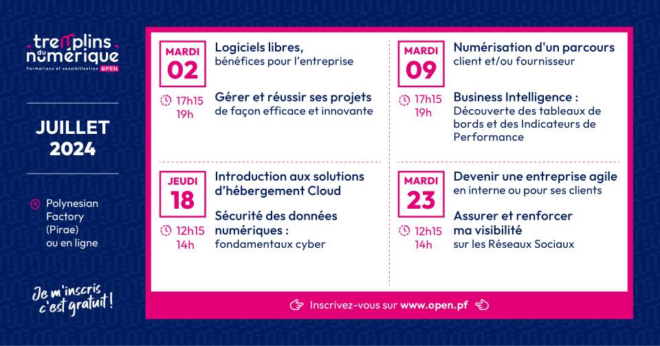 OPEN : TREMPLINS du NUMERIQUE