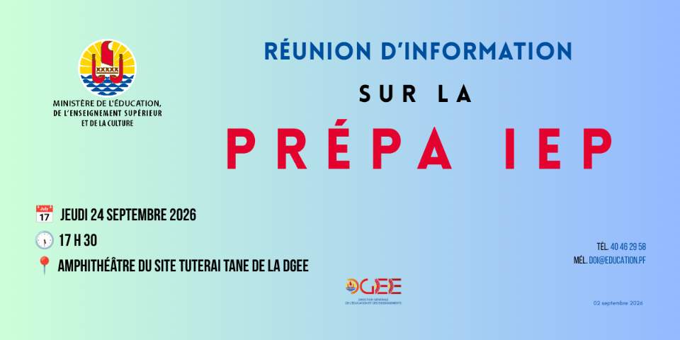 Réunion « Prépa IEP – Sciences Po »
