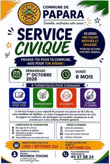 Volontaires service civique