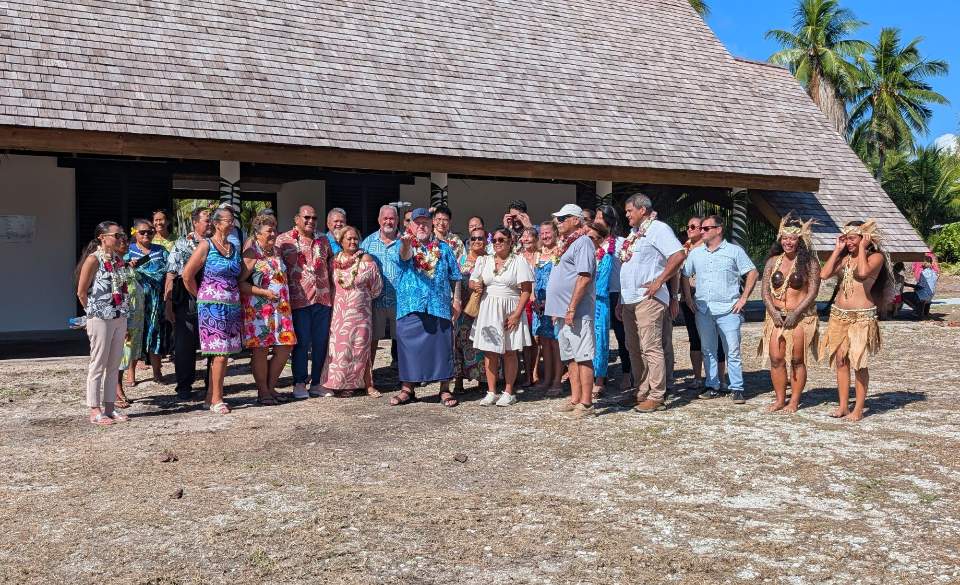 Inauguration du Fare Pote’e de Papaputa, à Rangiroa