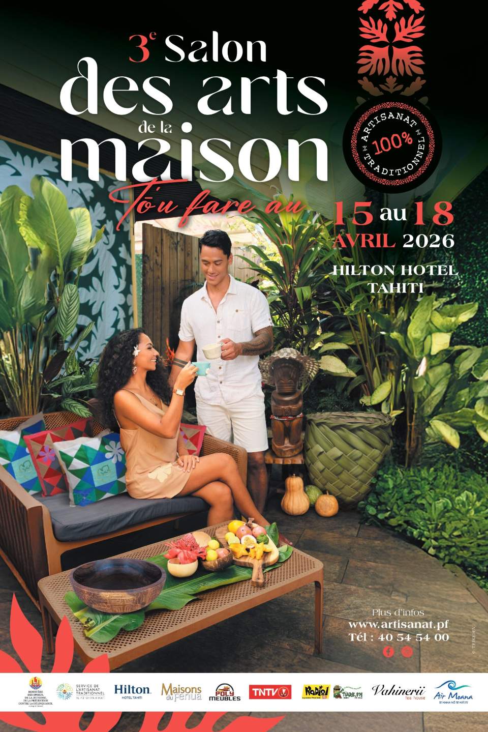 3e Salon des arts de la maison – Tō’u fare au, du 15 au 18 avril au Hilton Hotel Tahiti