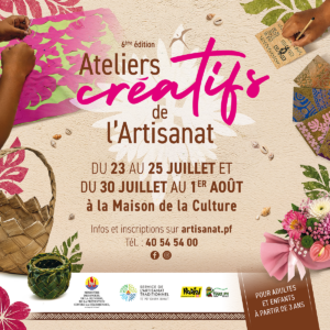 Les Ateliers Créatifs de l’Artisanat, du 23 juillet au 1er août 2026