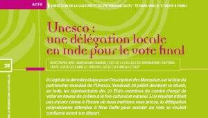 Unesco : une délégation locale en Inde pour le vote final- (Hiro’a n° 200 – Août 2024)