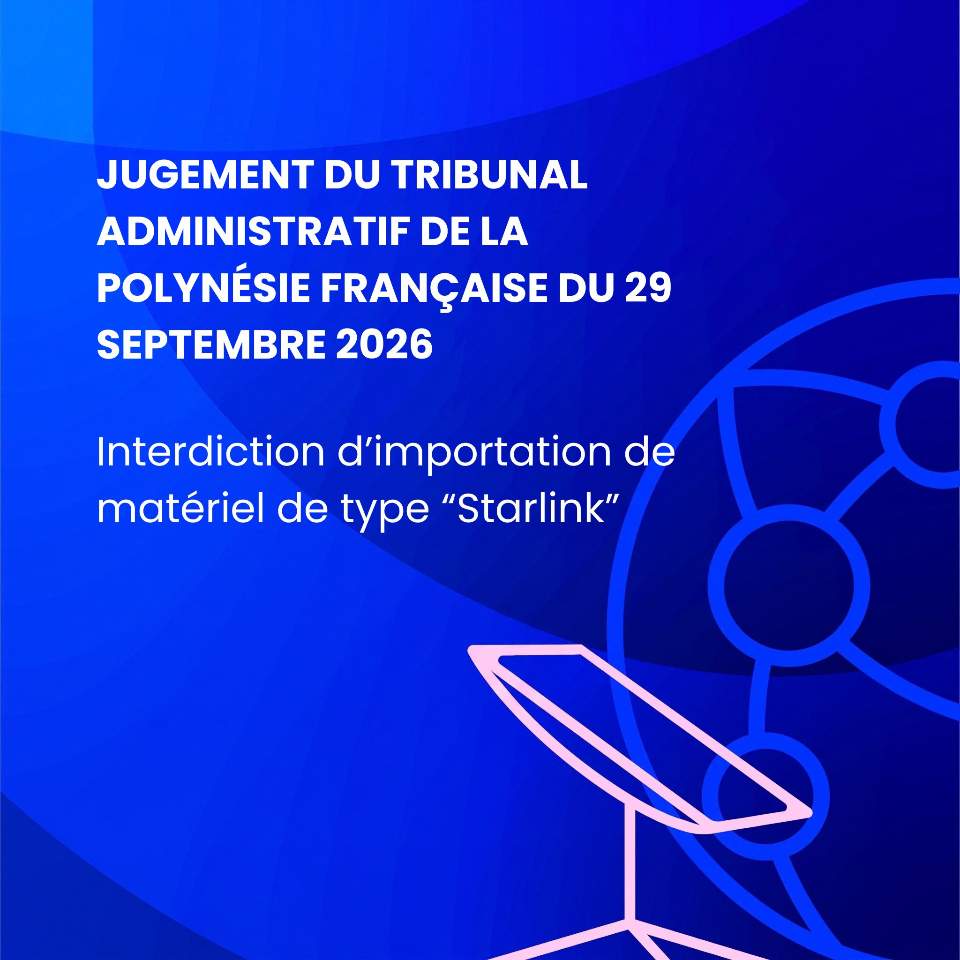 Jugement du TAPF du 29 septembre 2026 – Starlink