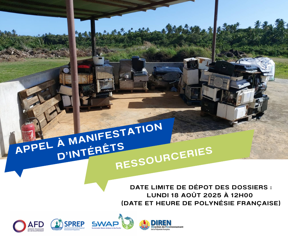 Avis d’appel à manifestation d’intérêt pour la création et la gestion d’une ressourcerie en Polynésie française