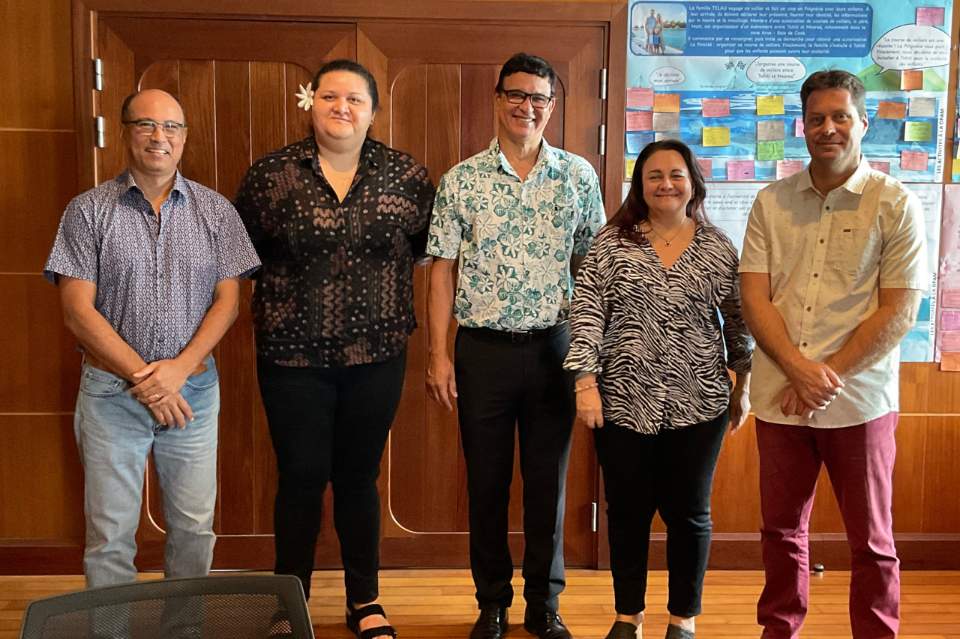 Visite de courtoisie du Tavana Hau des Tuamotu à la DPAM