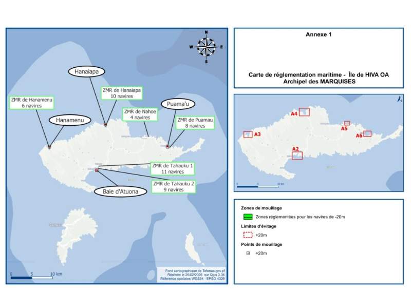 Zone mouillage Hiva Oa