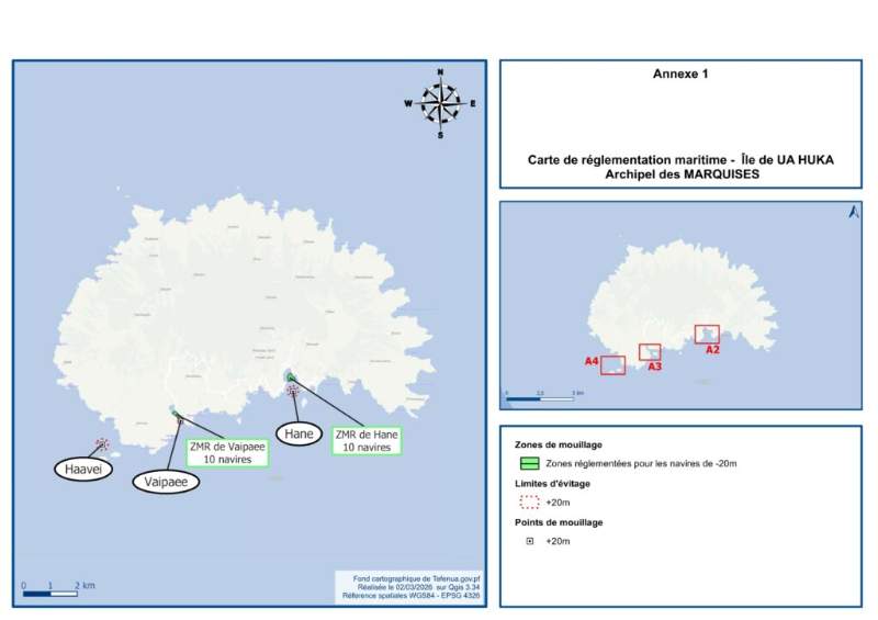 Zone mouillage Ua Huka
