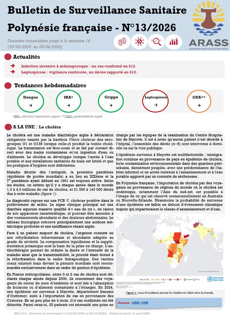 Bulletin de Surveillance Sanitaire de la S14 2026