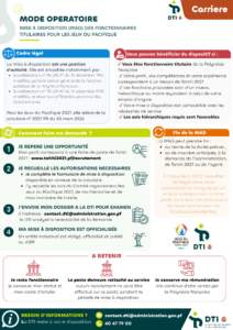 MOP pour la mise à disposition – Jeux du Pacifique 2027