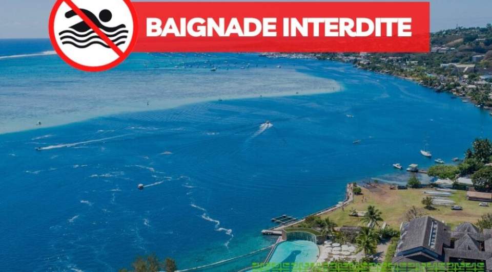 La baignade interdite à Punaauia ce mercredi