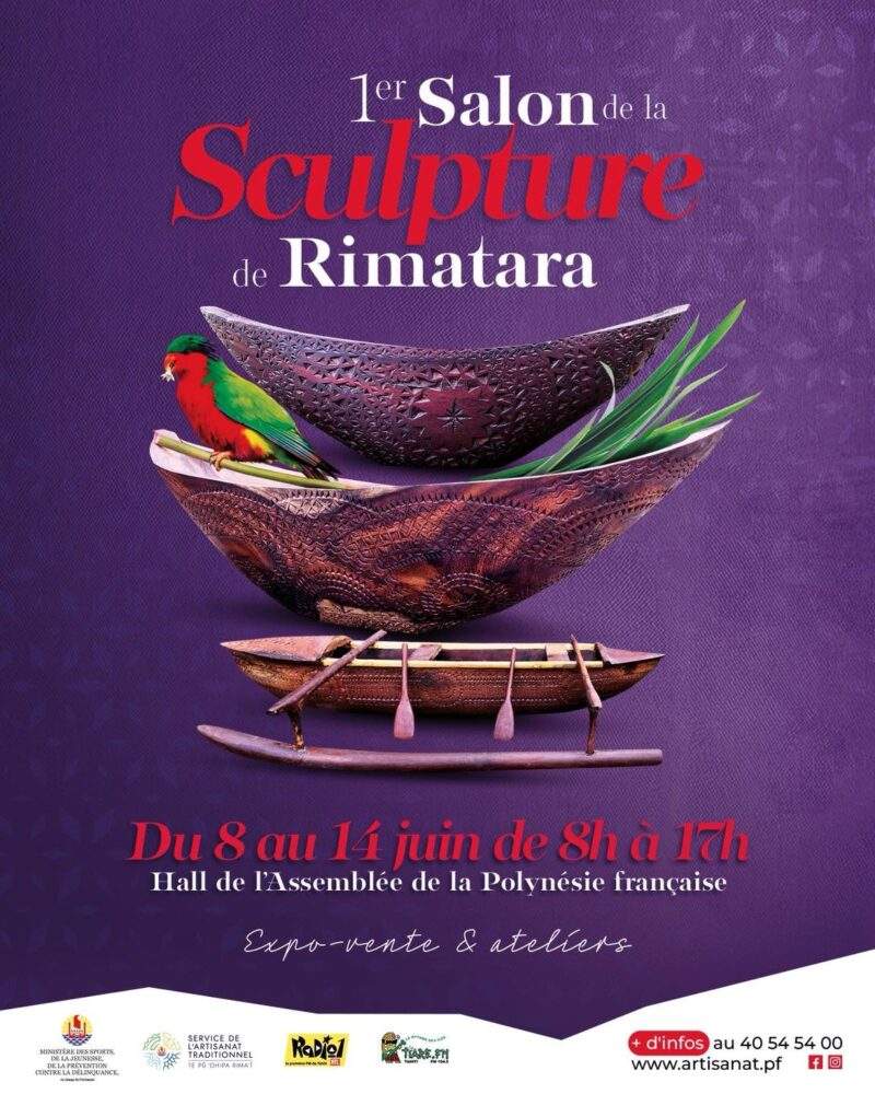 Rimatara met sa sculpture à l’honneur lors d’un premier salon à l’Assemblée