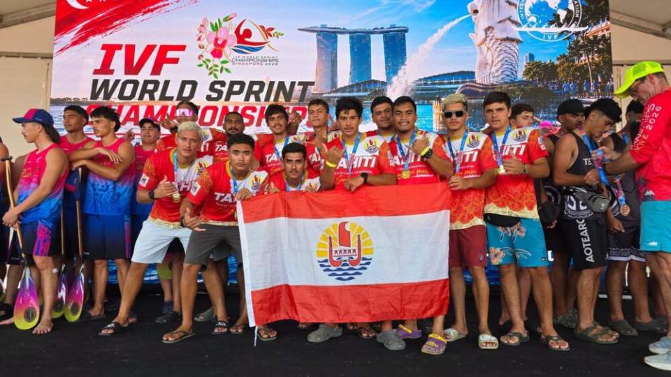 Deux nouvelles médailles d’or pour Tahiti aux Championnats du monde de va’a vitesse